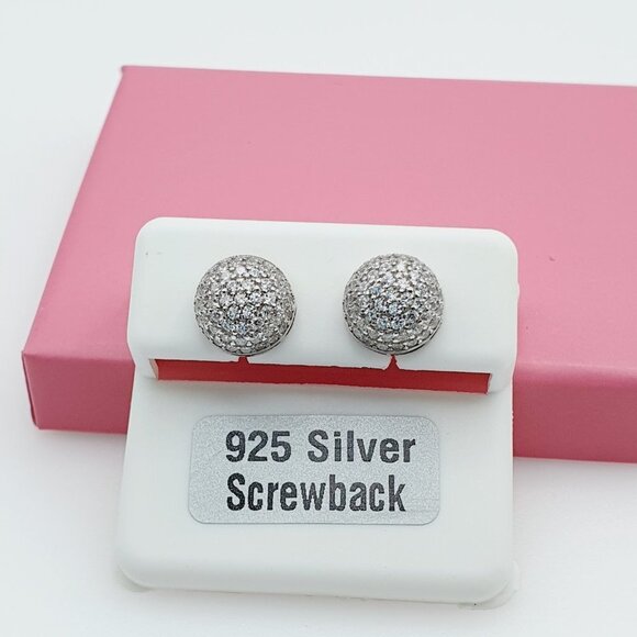 "925 Sterling Silver Cubic Zirconia Earrings, U19254564 - Picture 4 of 11